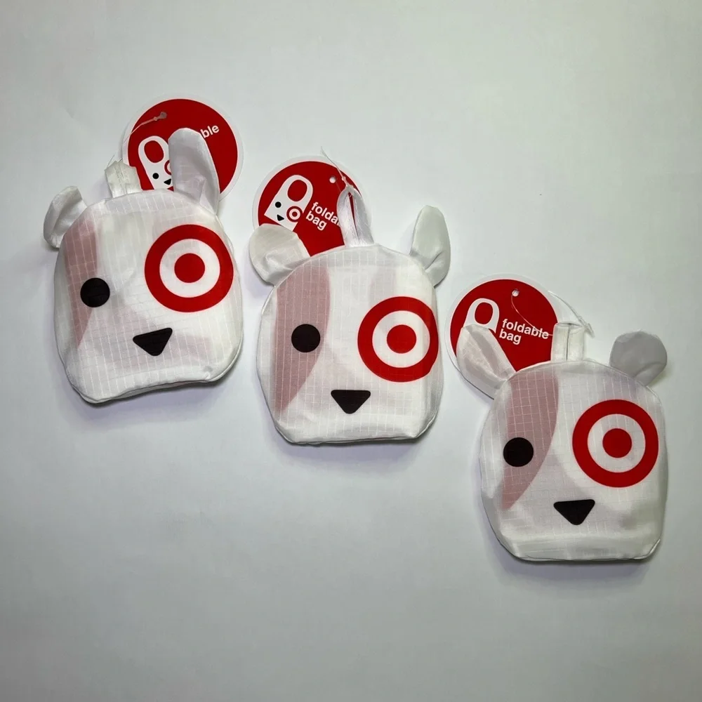 Target Bullseye Foldable Pocket Shoulder Bags - Three Count